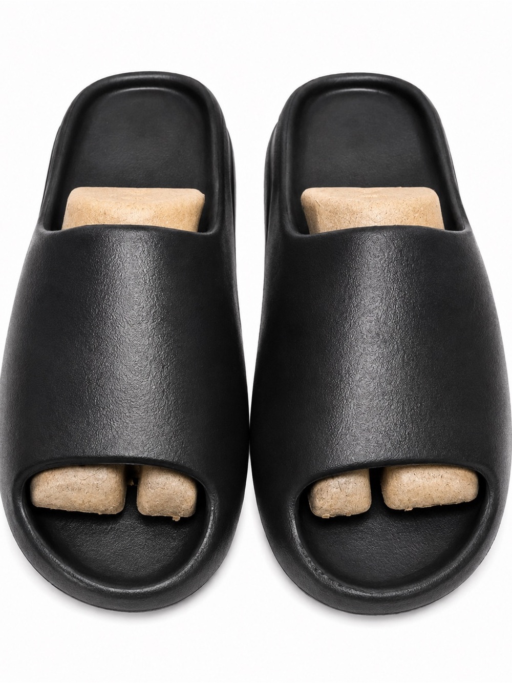 Yeezy Black Open-Toe Slide Sandals